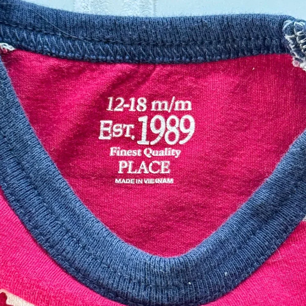 4/$10 - Children’s Place Toddler Boys Baseball Cotton Long Sleeve Shirt | 12-18